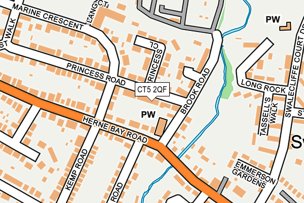 CT5 2QF map - OS OpenMap – Local (Ordnance Survey) CT5 2QF map - OS OpenMap – Local (Ordnance Survey)