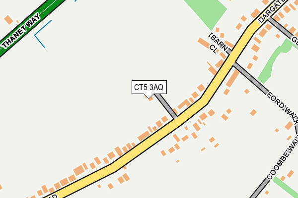 CT5 3AQ map - OS OpenMap – Local (Ordnance Survey) CT5 3AQ map - OS OpenMap – Local (Ordnance Survey)
