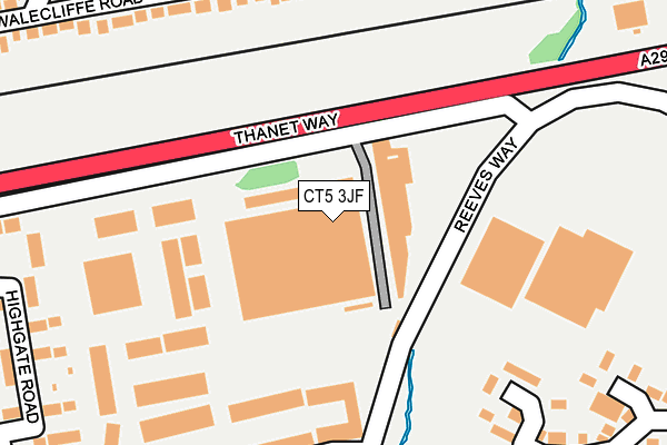 CT5 3JF map - OS OpenMap – Local (Ordnance Survey) CT5 3JF map - OS OpenMap – Local (Ordnance Survey)