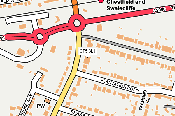 CT5 3LJ map - OS OpenMap – Local (Ordnance Survey) CT5 3LJ map - OS OpenMap – Local (Ordnance Survey)