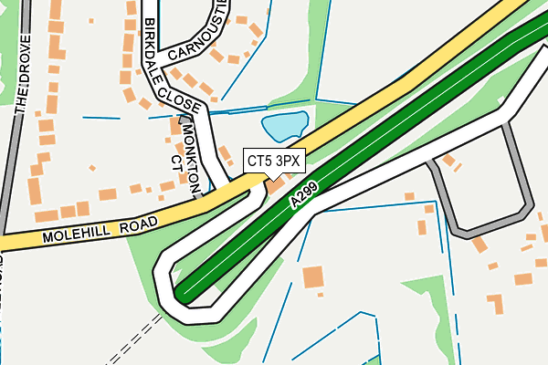 CT5 3PX map - OS OpenMap – Local (Ordnance Survey) CT5 3PX map - OS OpenMap – Local (Ordnance Survey)