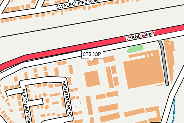 CT5 3QP map - OS OpenMap – Local (Ordnance Survey) CT5 3QP map - OS OpenMap – Local (Ordnance Survey)