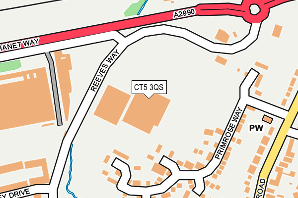 CT5 3QS map - OS OpenMap – Local (Ordnance Survey) CT5 3QS map - OS OpenMap – Local (Ordnance Survey)