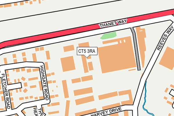 CT5 3RA map - OS OpenMap – Local (Ordnance Survey) CT5 3RA map - OS OpenMap – Local (Ordnance Survey)