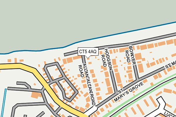 CT5 4AQ map - OS OpenMap – Local (Ordnance Survey) CT5 4AQ map - OS OpenMap – Local (Ordnance Survey)