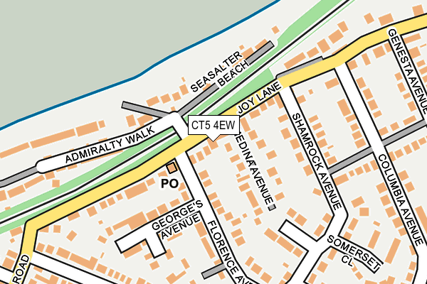 CT5 4EW map - OS OpenMap – Local (Ordnance Survey) CT5 4EW map - OS OpenMap – Local (Ordnance Survey)