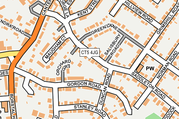 CT5 4JG map - OS OpenMap – Local (Ordnance Survey) CT5 4JG map - OS OpenMap – Local (Ordnance Survey)
