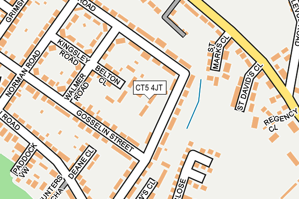 CT5 4JT map - OS OpenMap – Local (Ordnance Survey) CT5 4JT map - OS OpenMap – Local (Ordnance Survey)