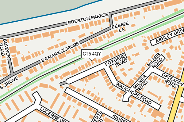 CT5 4QY map - OS OpenMap – Local (Ordnance Survey) CT5 4QY map - OS OpenMap – Local (Ordnance Survey)