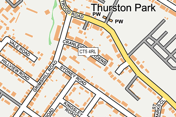 CT5 4RL map - OS OpenMap – Local (Ordnance Survey) CT5 4RL map - OS OpenMap – Local (Ordnance Survey)