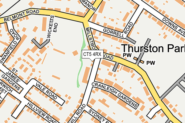 CT5 4RX map - OS OpenMap – Local (Ordnance Survey) CT5 4RX map - OS OpenMap – Local (Ordnance Survey)
