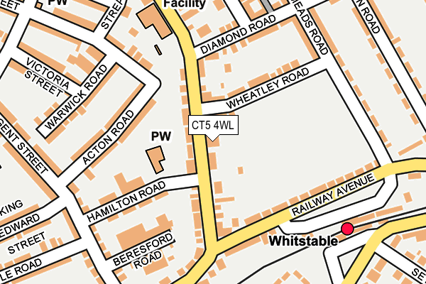 CT5 4WL map - OS OpenMap – Local (Ordnance Survey) CT5 4WL map - OS OpenMap – Local (Ordnance Survey)