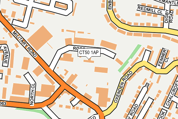 CT50 1AP map - OS OpenMap – Local (Ordnance Survey) CT50 1AP map - OS OpenMap – Local (Ordnance Survey)