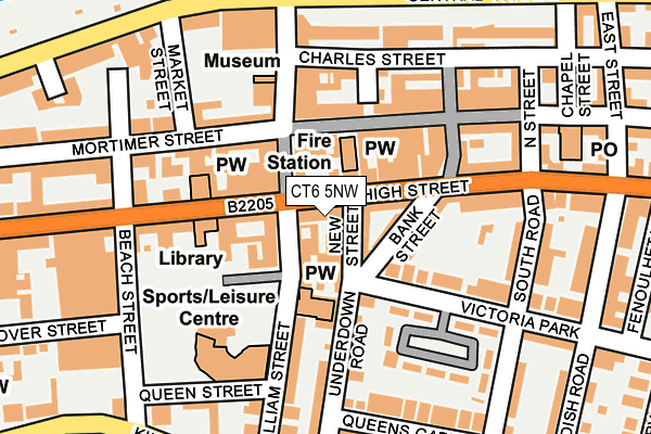 CT6 5NW map - OS OpenMap – Local (Ordnance Survey) CT6 5NW map - OS OpenMap – Local (Ordnance Survey)