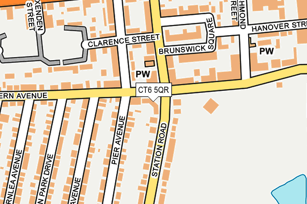CT6 5QR map - OS OpenMap – Local (Ordnance Survey) CT6 5QR map - OS OpenMap – Local (Ordnance Survey)