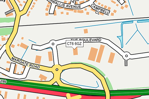 CT6 6GZ map - OS OpenMap – Local (Ordnance Survey) CT6 6GZ map - OS OpenMap – Local (Ordnance Survey)