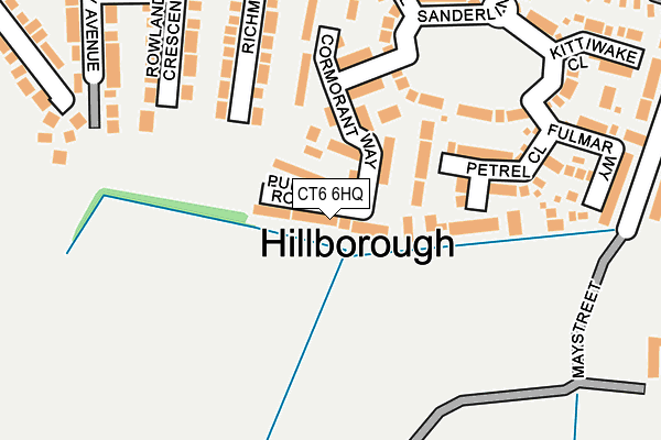 CT6 6HQ map - OS OpenMap – Local (Ordnance Survey) CT6 6HQ map - OS OpenMap – Local (Ordnance Survey)