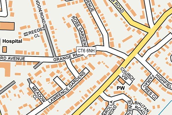 CT6 6NH map - OS OpenMap – Local (Ordnance Survey) CT6 6NH map - OS OpenMap – Local (Ordnance Survey)