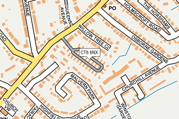 CT6 6NX map - OS OpenMap – Local (Ordnance Survey) CT6 6NX map - OS OpenMap – Local (Ordnance Survey)
