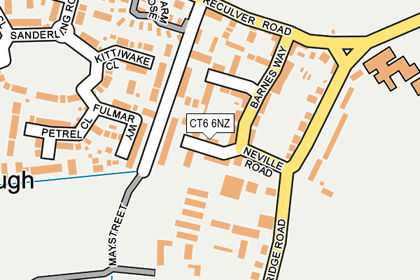 CT6 6NZ map - OS OpenMap – Local (Ordnance Survey) CT6 6NZ map - OS OpenMap – Local (Ordnance Survey)
