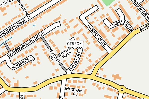 CT6 6QX map - OS OpenMap – Local (Ordnance Survey) CT6 6QX map - OS OpenMap – Local (Ordnance Survey)