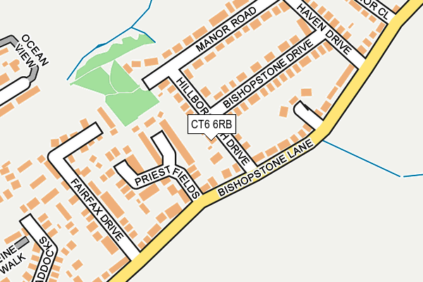 CT6 6RB map - OS OpenMap – Local (Ordnance Survey) CT6 6RB map - OS OpenMap – Local (Ordnance Survey)