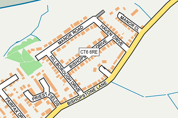 CT6 6RE map - OS OpenMap – Local (Ordnance Survey) CT6 6RE map - OS OpenMap – Local (Ordnance Survey)