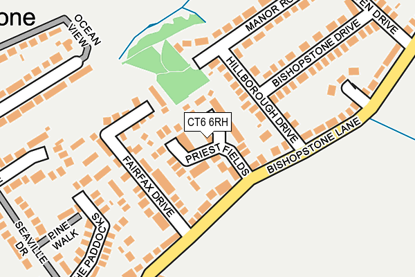 CT6 6RH map - OS OpenMap – Local (Ordnance Survey) CT6 6RH map - OS OpenMap – Local (Ordnance Survey)