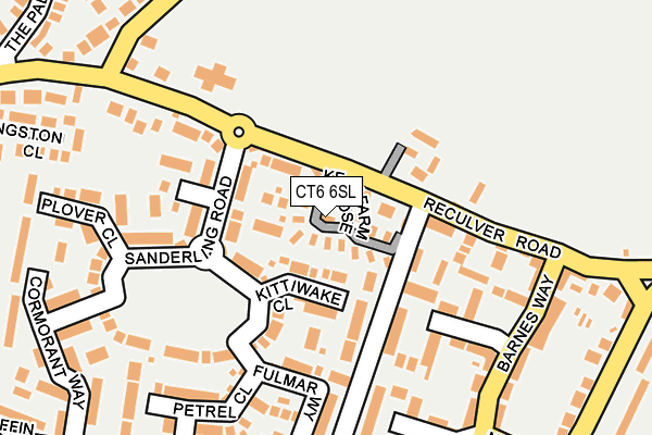 CT6 6SL map - OS OpenMap – Local (Ordnance Survey) CT6 6SL map - OS OpenMap – Local (Ordnance Survey)