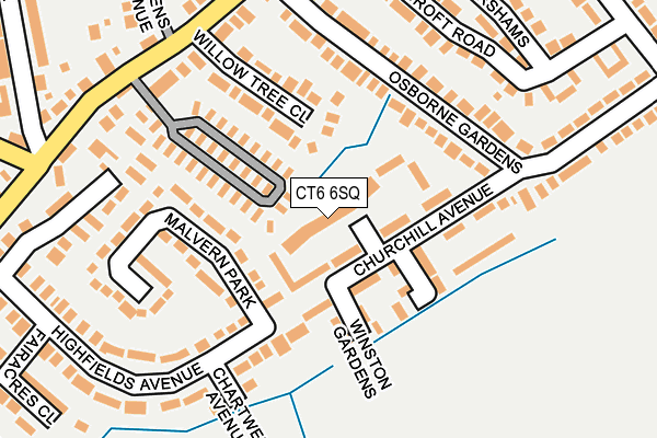 CT6 6SQ map - OS OpenMap – Local (Ordnance Survey) CT6 6SQ map - OS OpenMap – Local (Ordnance Survey)