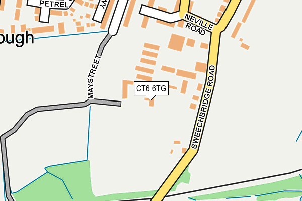 CT6 6TG map - OS OpenMap – Local (Ordnance Survey) CT6 6TG map - OS OpenMap – Local (Ordnance Survey)
