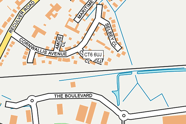 CT6 6UJ map - OS OpenMap – Local (Ordnance Survey) CT6 6UJ map - OS OpenMap – Local (Ordnance Survey)