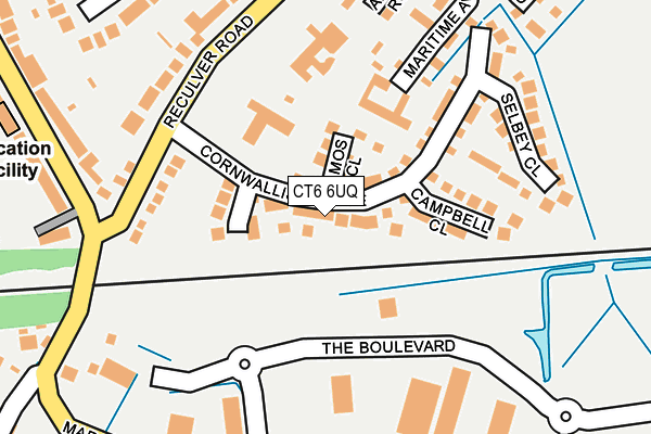 CT6 6UQ map - OS OpenMap – Local (Ordnance Survey) CT6 6UQ map - OS OpenMap – Local (Ordnance Survey)
