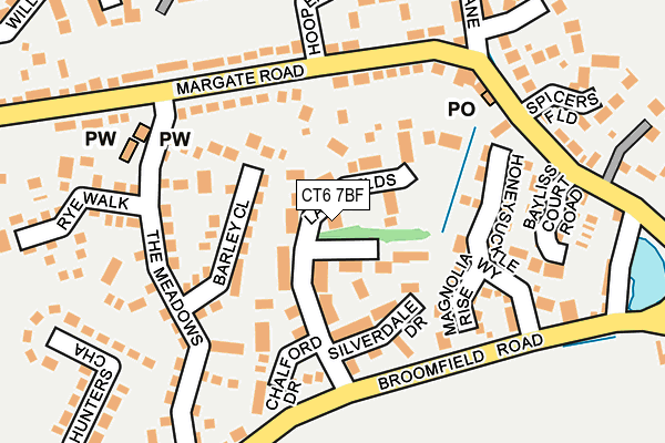 CT6 7BF map - OS OpenMap – Local (Ordnance Survey) CT6 7BF map - OS OpenMap – Local (Ordnance Survey)