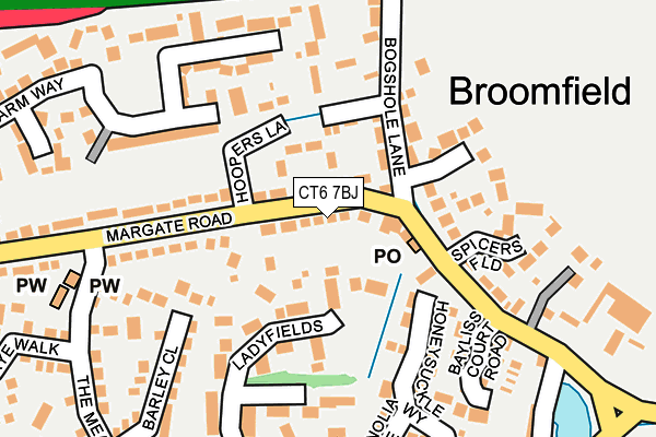CT6 7BJ map - OS OpenMap – Local (Ordnance Survey) CT6 7BJ map - OS OpenMap – Local (Ordnance Survey)