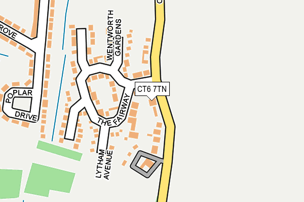 CT6 7TN map - OS OpenMap – Local (Ordnance Survey) CT6 7TN map - OS OpenMap – Local (Ordnance Survey)