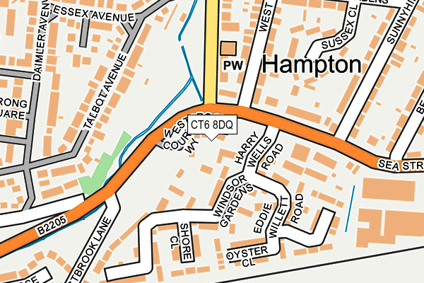 CT6 8DQ map - OS OpenMap – Local (Ordnance Survey) CT6 8DQ map - OS OpenMap – Local (Ordnance Survey)