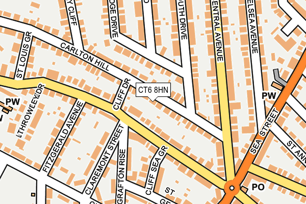 CT6 8HN map - OS OpenMap – Local (Ordnance Survey) CT6 8HN map - OS OpenMap – Local (Ordnance Survey)