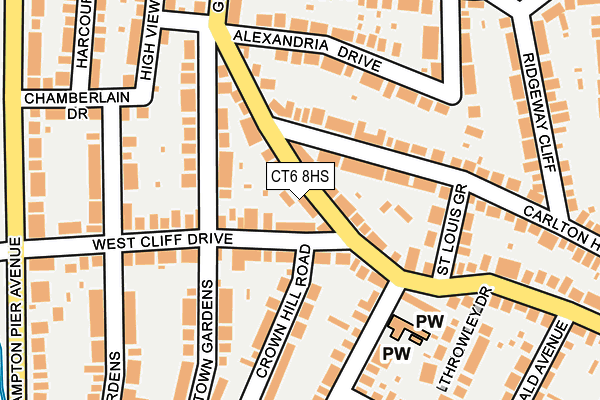 CT6 8HS map - OS OpenMap – Local (Ordnance Survey) CT6 8HS map - OS OpenMap – Local (Ordnance Survey)