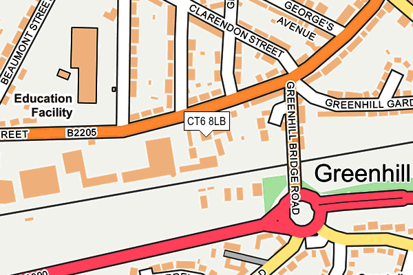 CT6 8LB map - OS OpenMap – Local (Ordnance Survey) CT6 8LB map - OS OpenMap – Local (Ordnance Survey)