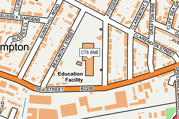 CT6 8NB map - OS OpenMap – Local (Ordnance Survey) CT6 8NB map - OS OpenMap – Local (Ordnance Survey)