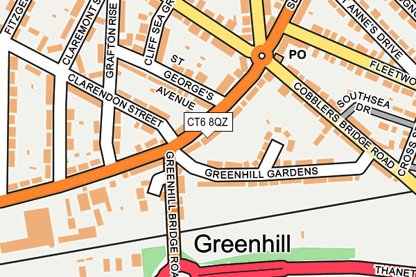 CT6 8QZ map - OS OpenMap – Local (Ordnance Survey) CT6 8QZ map - OS OpenMap – Local (Ordnance Survey)