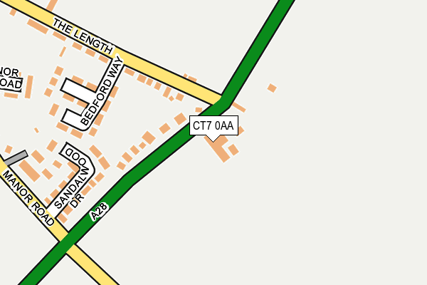 CT7 0AA map - OS OpenMap – Local (Ordnance Survey) CT7 0AA map - OS OpenMap – Local (Ordnance Survey)
