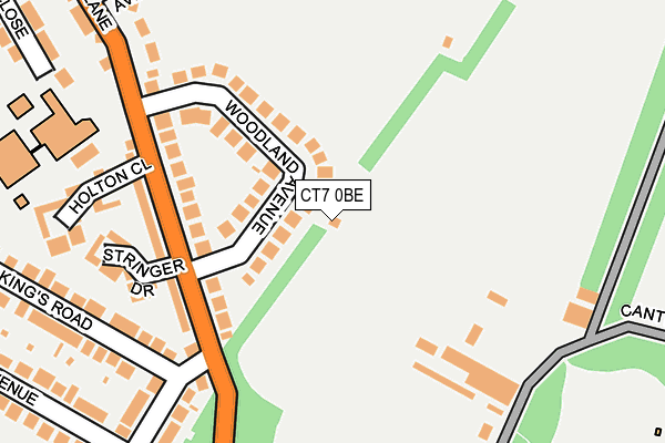 CT7 0BE map - OS OpenMap – Local (Ordnance Survey) CT7 0BE map - OS OpenMap – Local (Ordnance Survey)