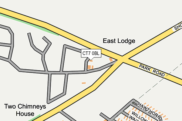 CT7 0BL map - OS OpenMap – Local (Ordnance Survey) CT7 0BL map - OS OpenMap – Local (Ordnance Survey)