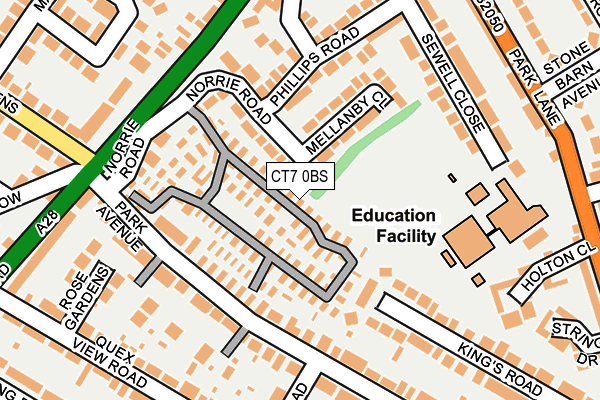 CT7 0BS map - OS OpenMap – Local (Ordnance Survey) CT7 0BS map - OS OpenMap – Local (Ordnance Survey)
