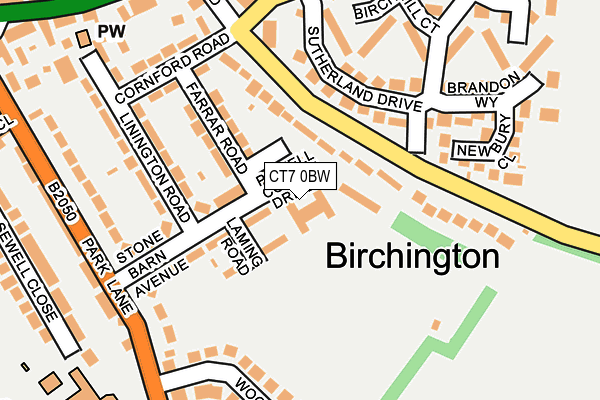 CT7 0BW map - OS OpenMap – Local (Ordnance Survey) CT7 0BW map - OS OpenMap – Local (Ordnance Survey)