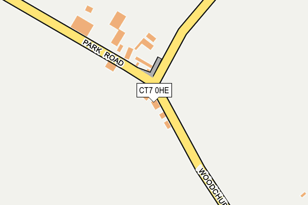 CT7 0HE map - OS OpenMap – Local (Ordnance Survey) CT7 0HE map - OS OpenMap – Local (Ordnance Survey)
