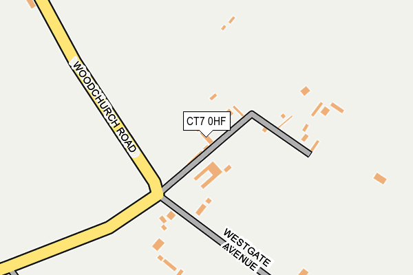 CT7 0HF map - OS OpenMap – Local (Ordnance Survey) CT7 0HF map - OS OpenMap – Local (Ordnance Survey)