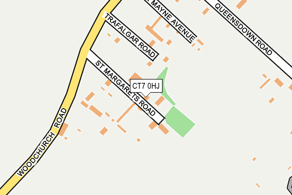 CT7 0HJ map - OS OpenMap – Local (Ordnance Survey) CT7 0HJ map - OS OpenMap – Local (Ordnance Survey)